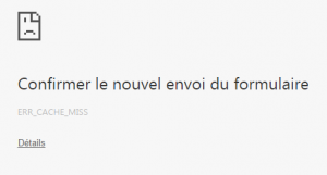 erreur cache